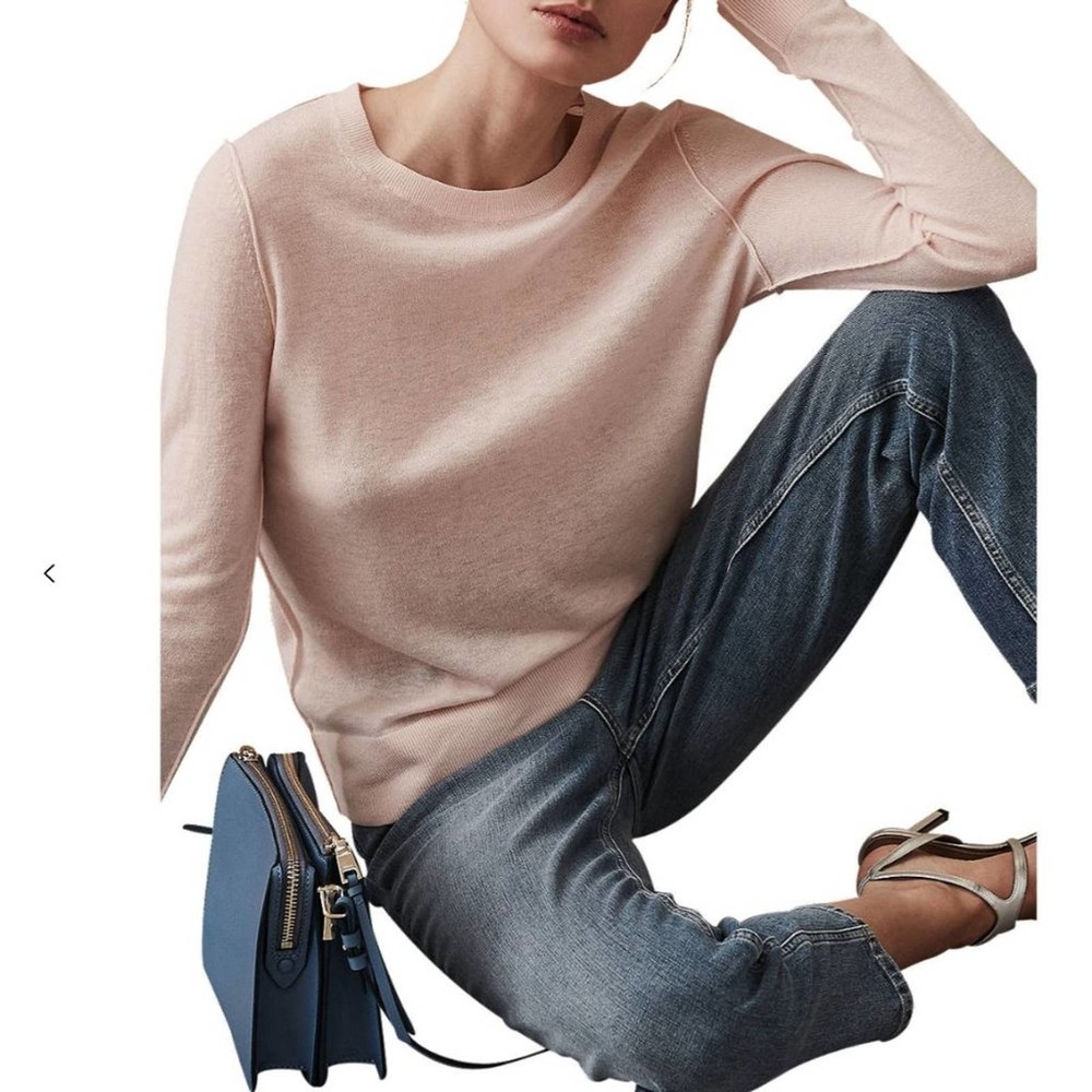 NWT Reiss Wool Blend Crewneck Sweater "Maya" Medium